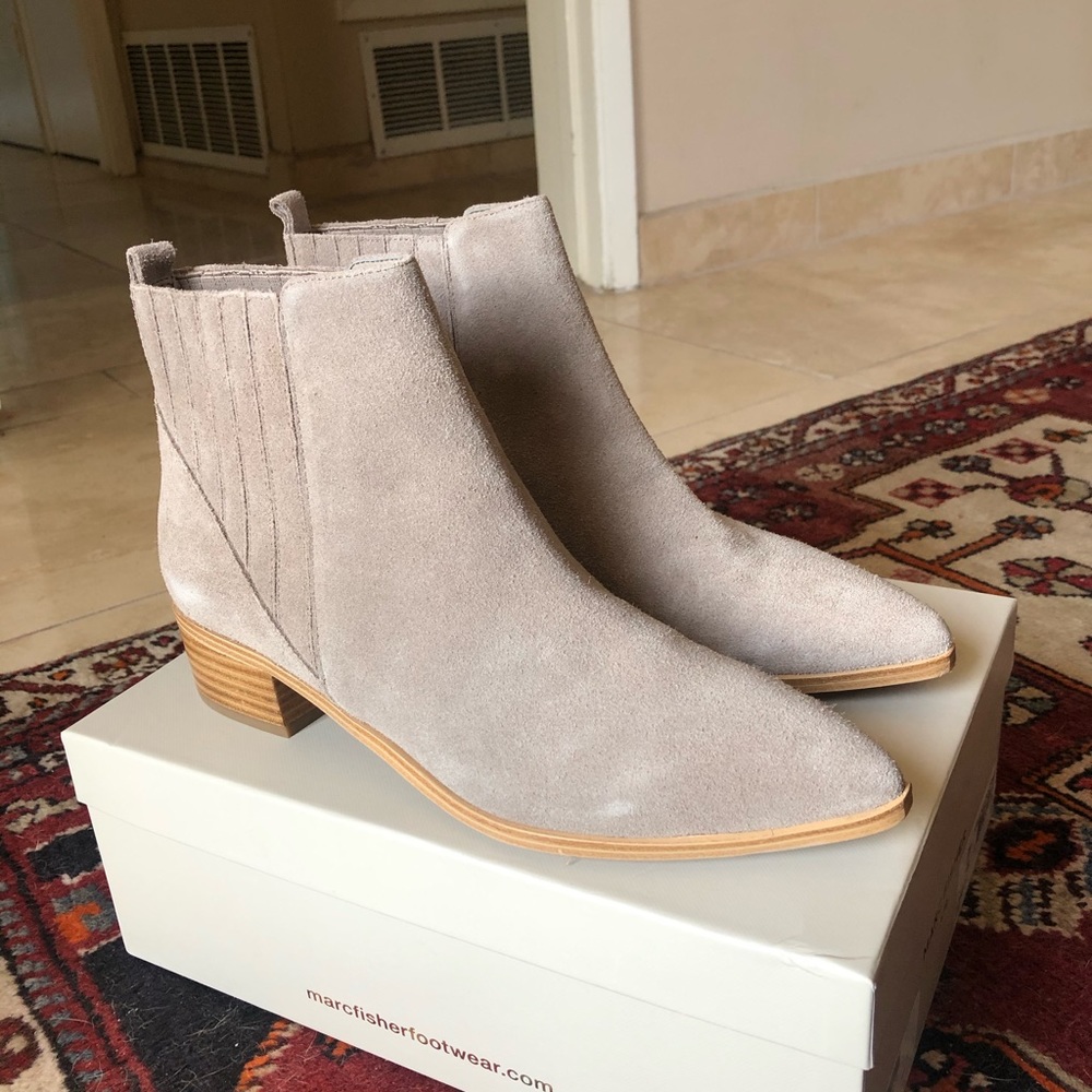 Marc Fisher suede Yolli bootie